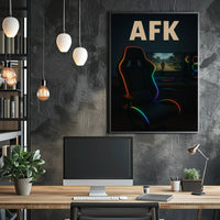 Gaming Setup Illumination Futuristic Sci-Fi Poster PosterGoat