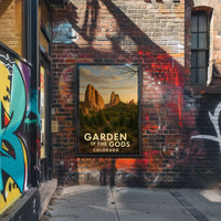 Garden of the Gods Colorado Travel Poster PosterGoat