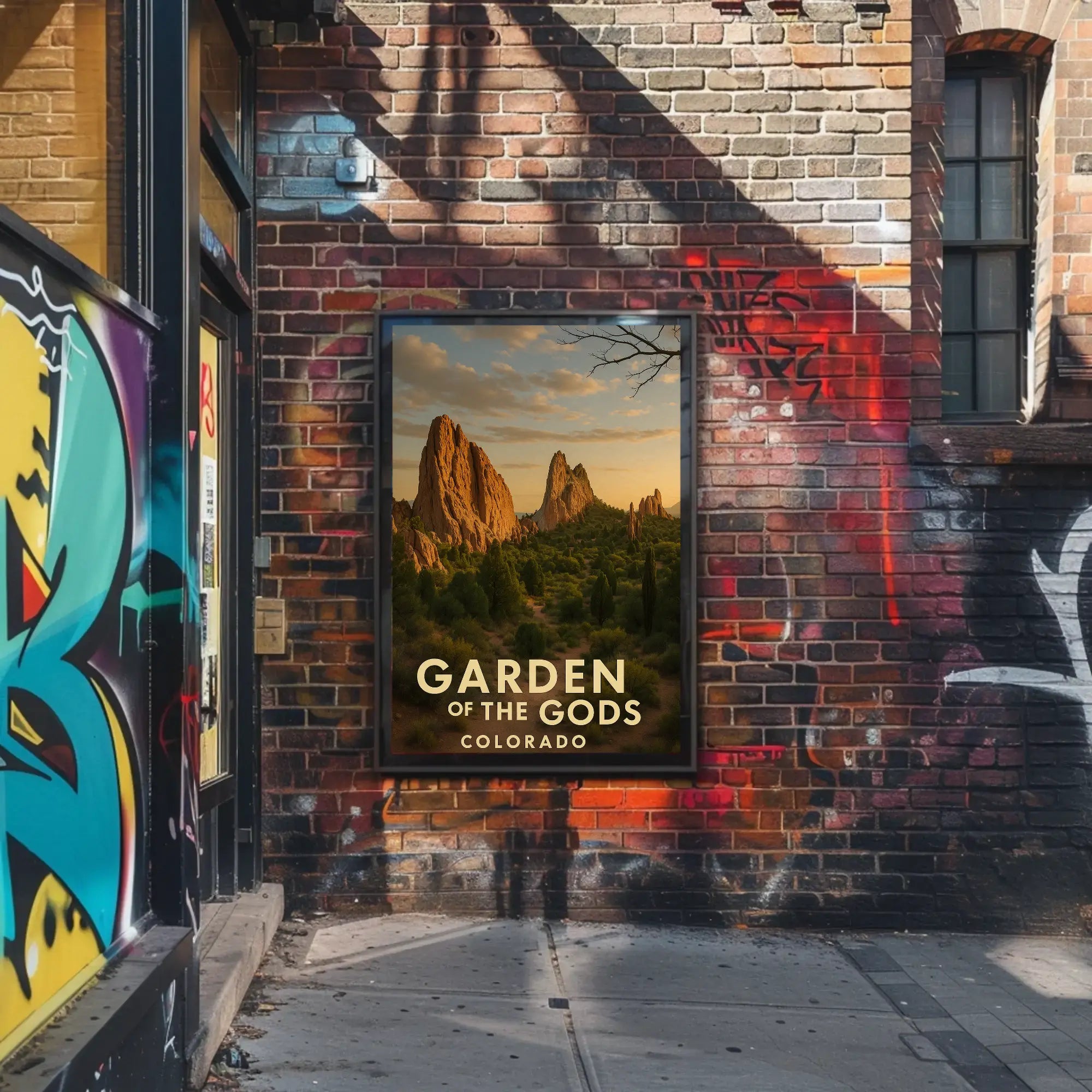 Garden of the Gods Colorado Travel Poster PosterGoat