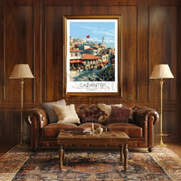 Gaziantep Travel Poster: Vibrant Cultural Landscape Design PosterGoat