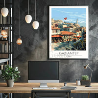 Gaziantep Travel Poster: Vibrant Cultural Landscape Design PosterGoat