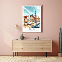Gdansk Architectural Charm Travel Poster PosterGoat