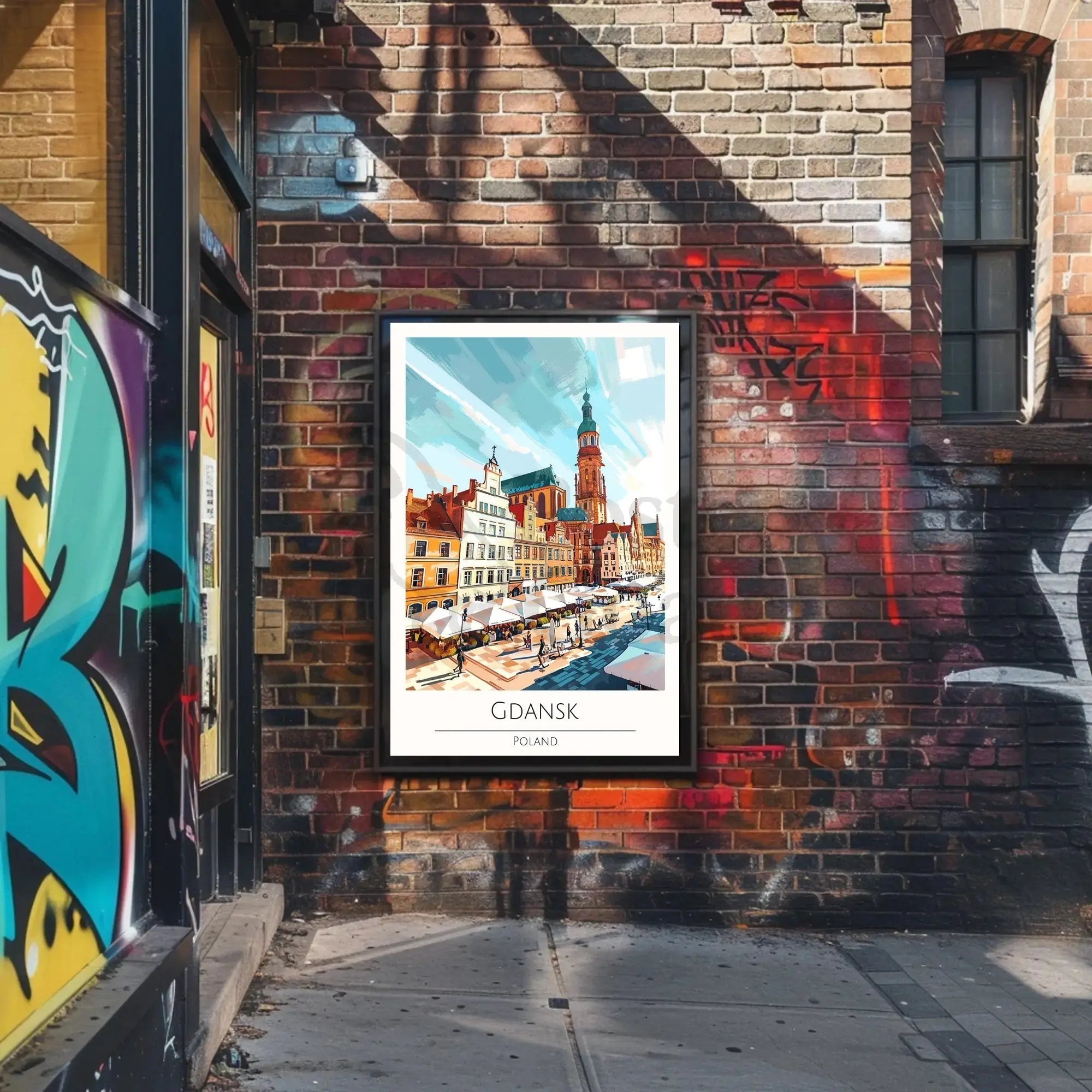 Gdansk Architectural Charm Travel Poster PosterGoat
