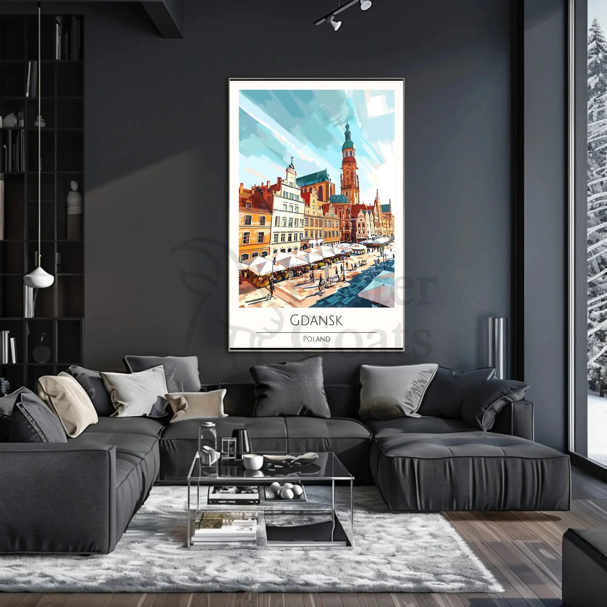 Gdansk Architectural Charm Travel Poster PosterGoat
