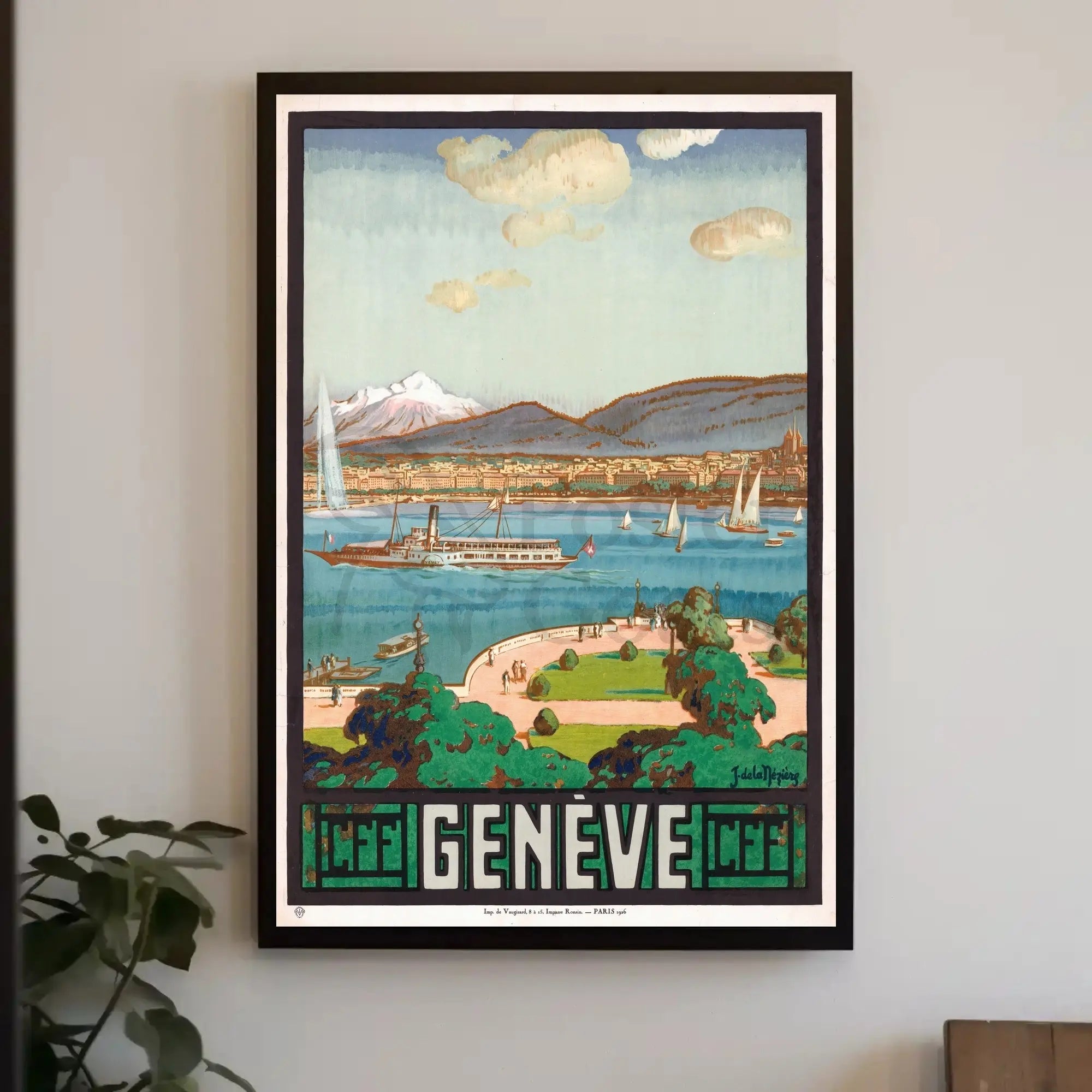 Geneva Scenic Travel Poster PosterGoat