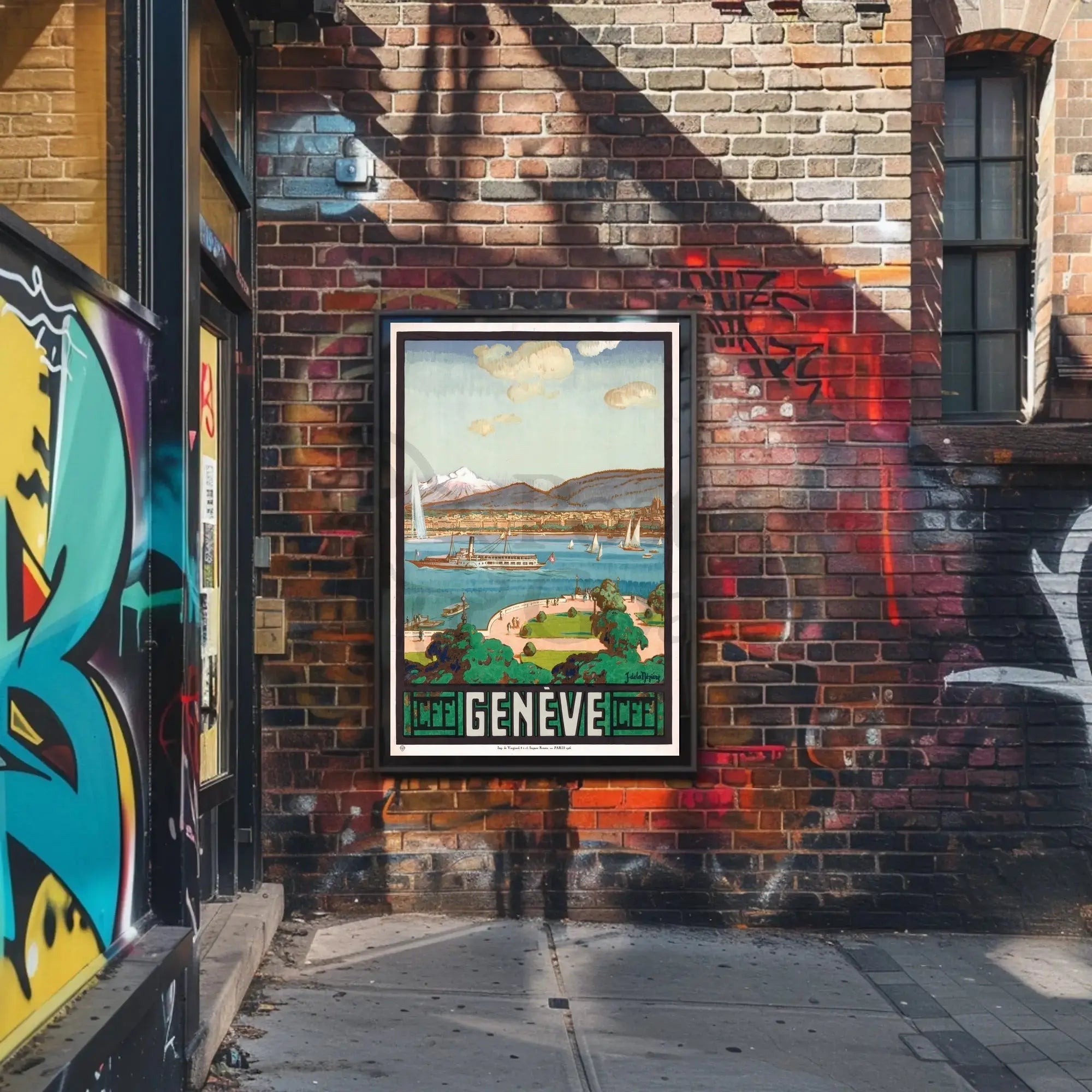 Geneva Scenic Travel Poster PosterGoat