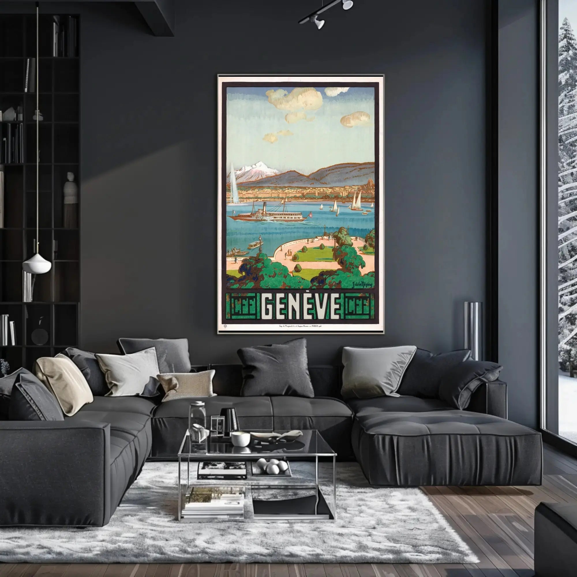 Geneva Scenic Travel Poster PosterGoat
