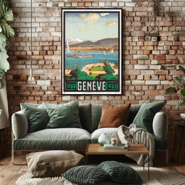 Geneva Scenic Travel Poster PosterGoat
