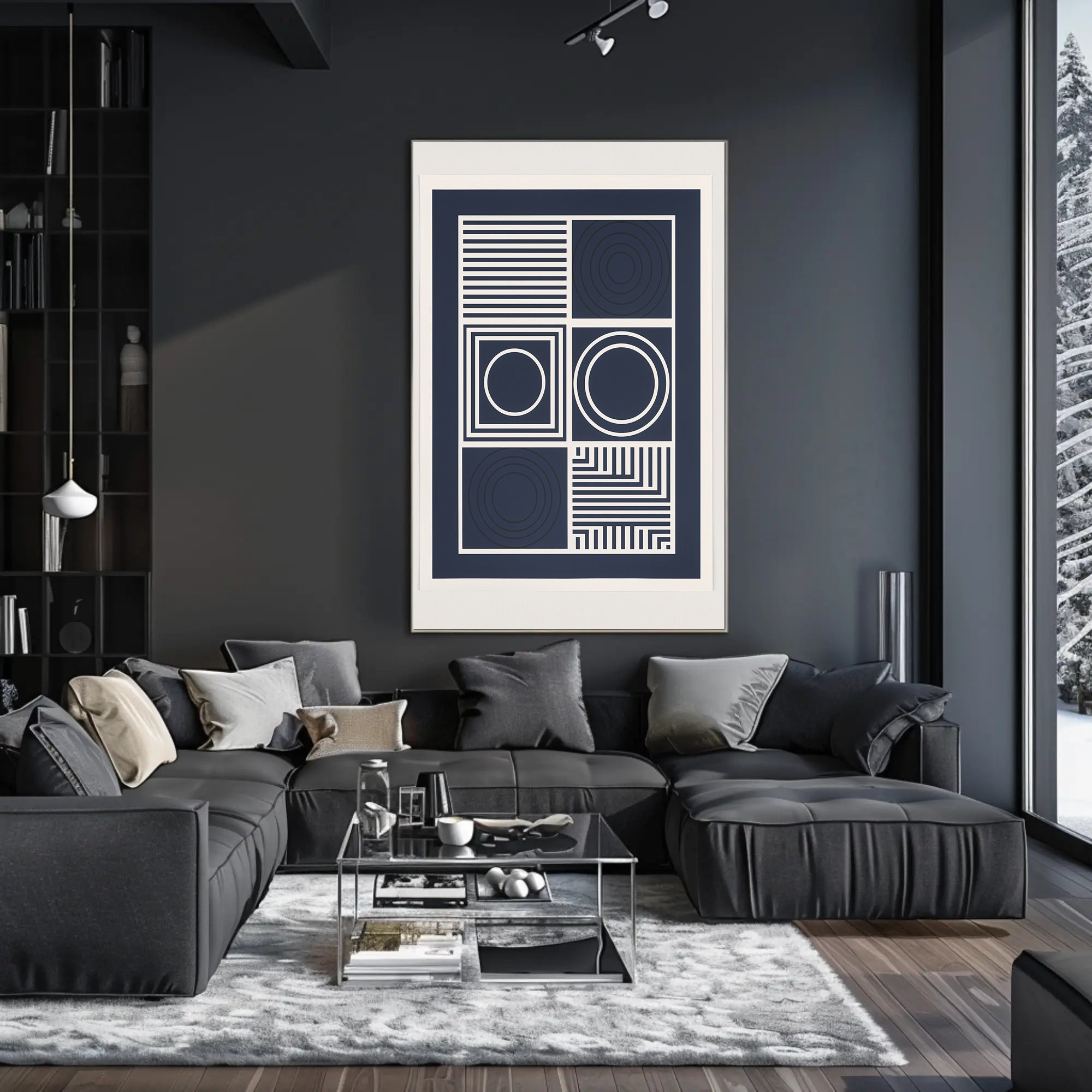 Geometric Abstraction Modern Design Abstract or Artistic Poster PosterGoat