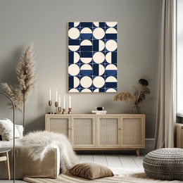 Geometric Symmetry Modern Abstract Art Piece Poster PosterGoat