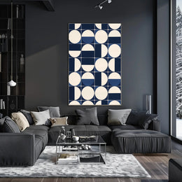 Geometric Symmetry Modern Abstract Art Piece Poster PosterGoat