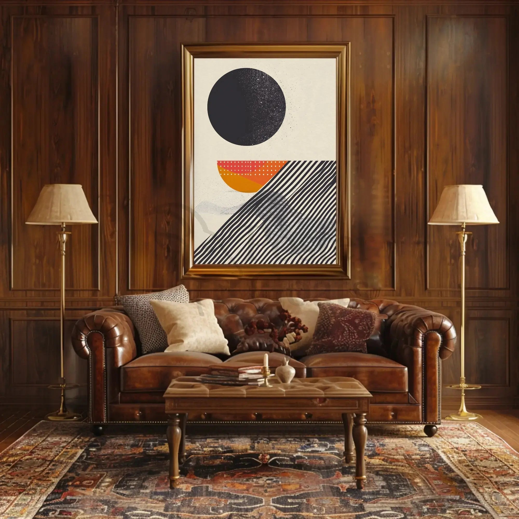 Geometric Symmetry Modern Abstract, Artistic, or Pop Culture Poster PosterGoat
