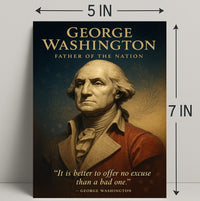 George Washington Father Of The Nation Poster PosterGoat