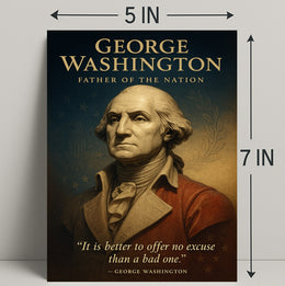 George Washington Father Of The Nation Poster PosterGoat