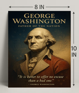 George Washington Father Of The Nation Poster PosterGoat