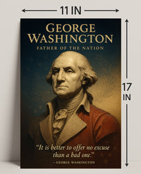 George Washington Father Of The Nation Poster PosterGoat