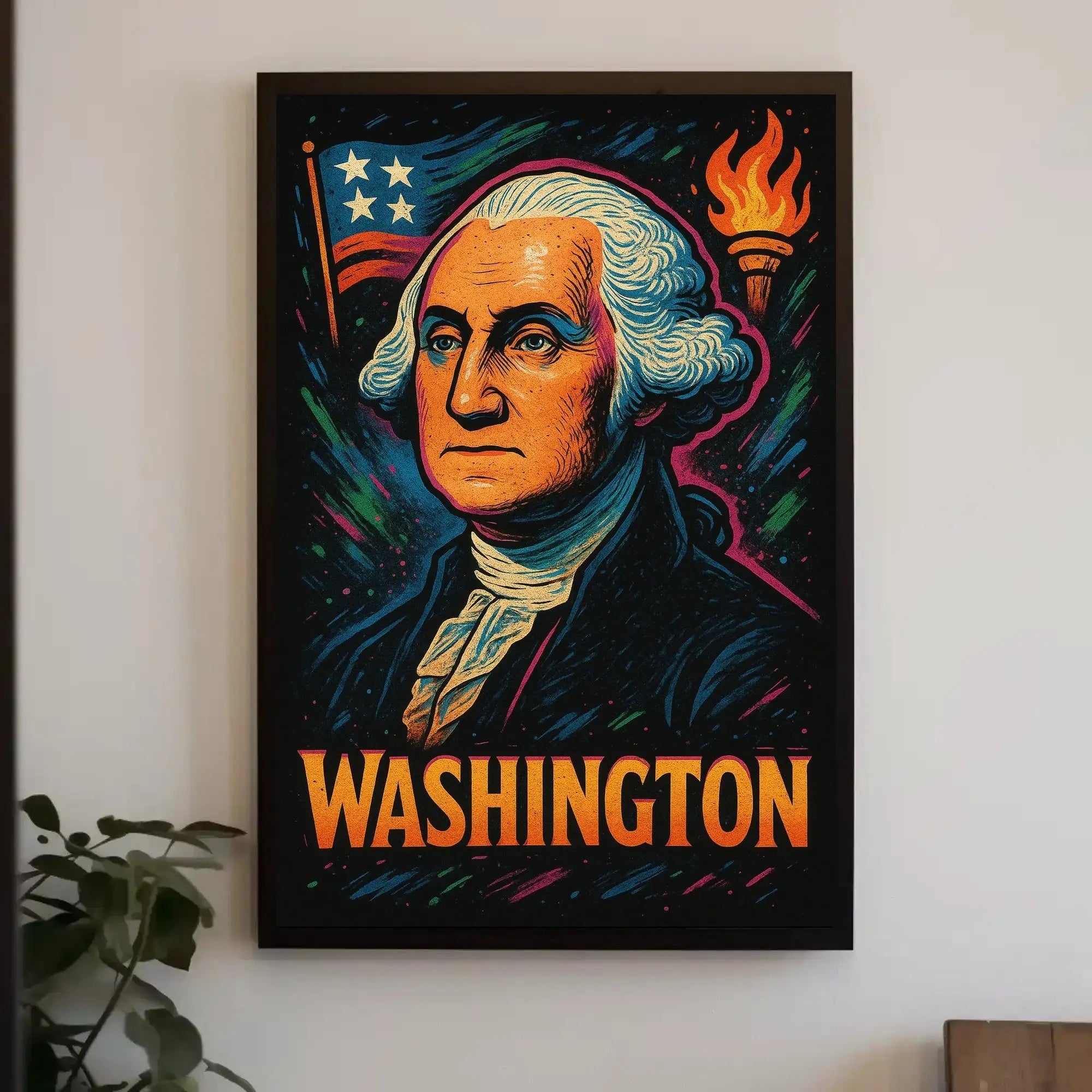 George Washington Patriotic Vintage Historical or Presidential Poster PosterGoat