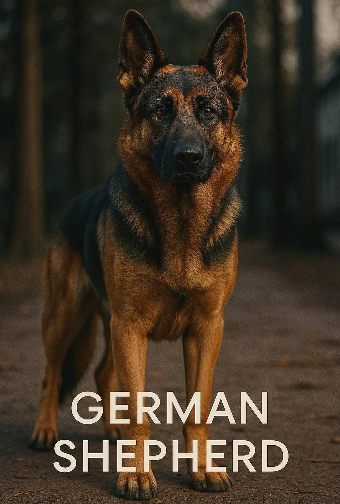 German Shepherd in Nature Photography Dog Breed Poster PosterGoat