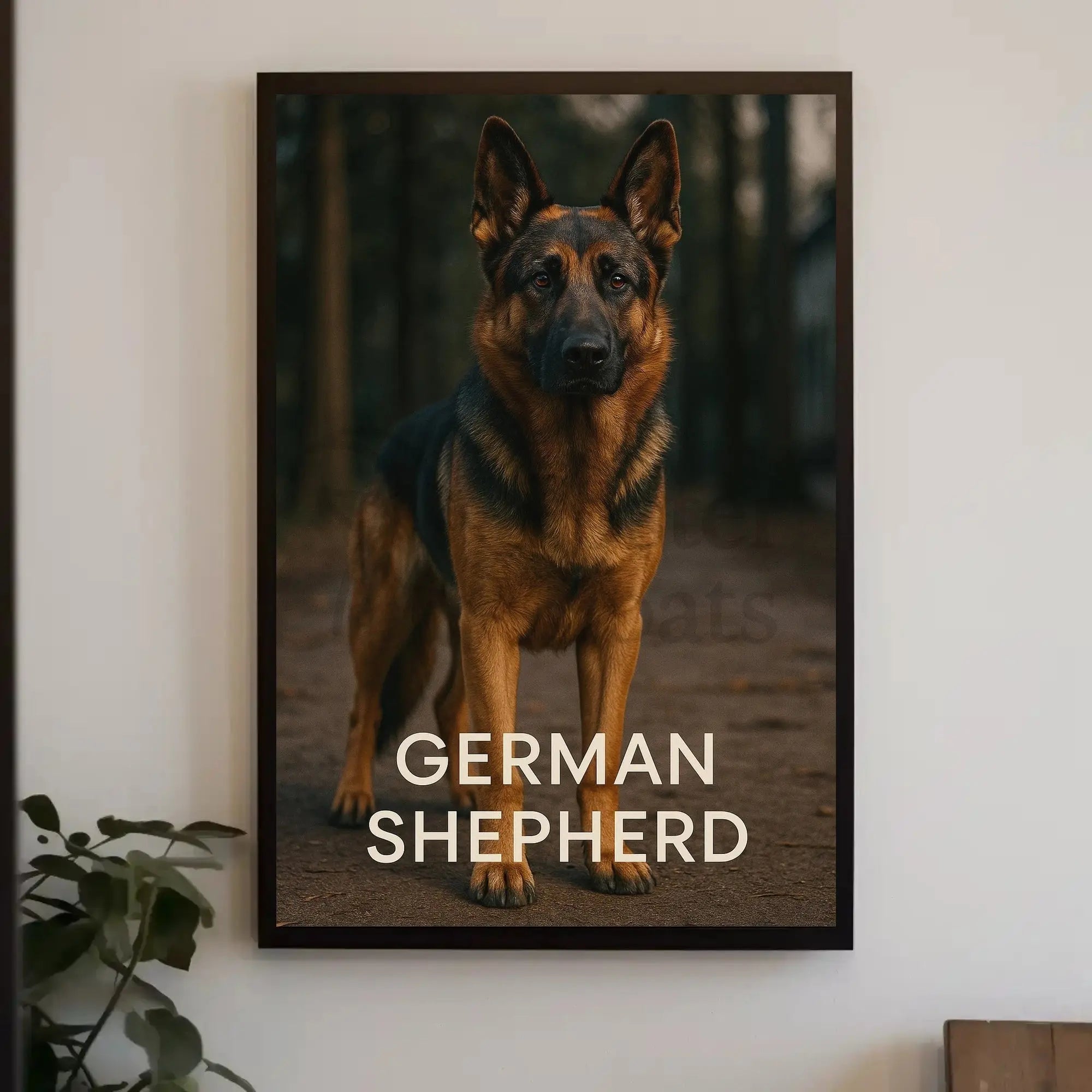 German Shepherd in Nature Photography Dog Breed Poster PosterGoat