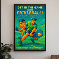 Get In The Game Pickleball Wall Art PosterGoat