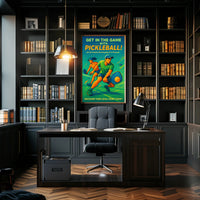Get In The Game Pickleball Wall Art PosterGoat