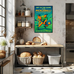 Get In The Game Pickleball Wall Art PosterGoat