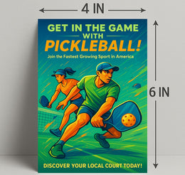 Get In The Game Pickleball Wall Art PosterGoat