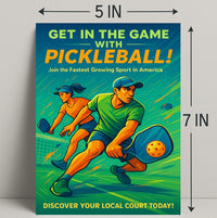 Get In The Game Pickleball Wall Art PosterGoat