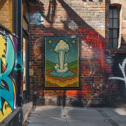 Geyser Eruption in Wonderland National Park Poster PosterGoat