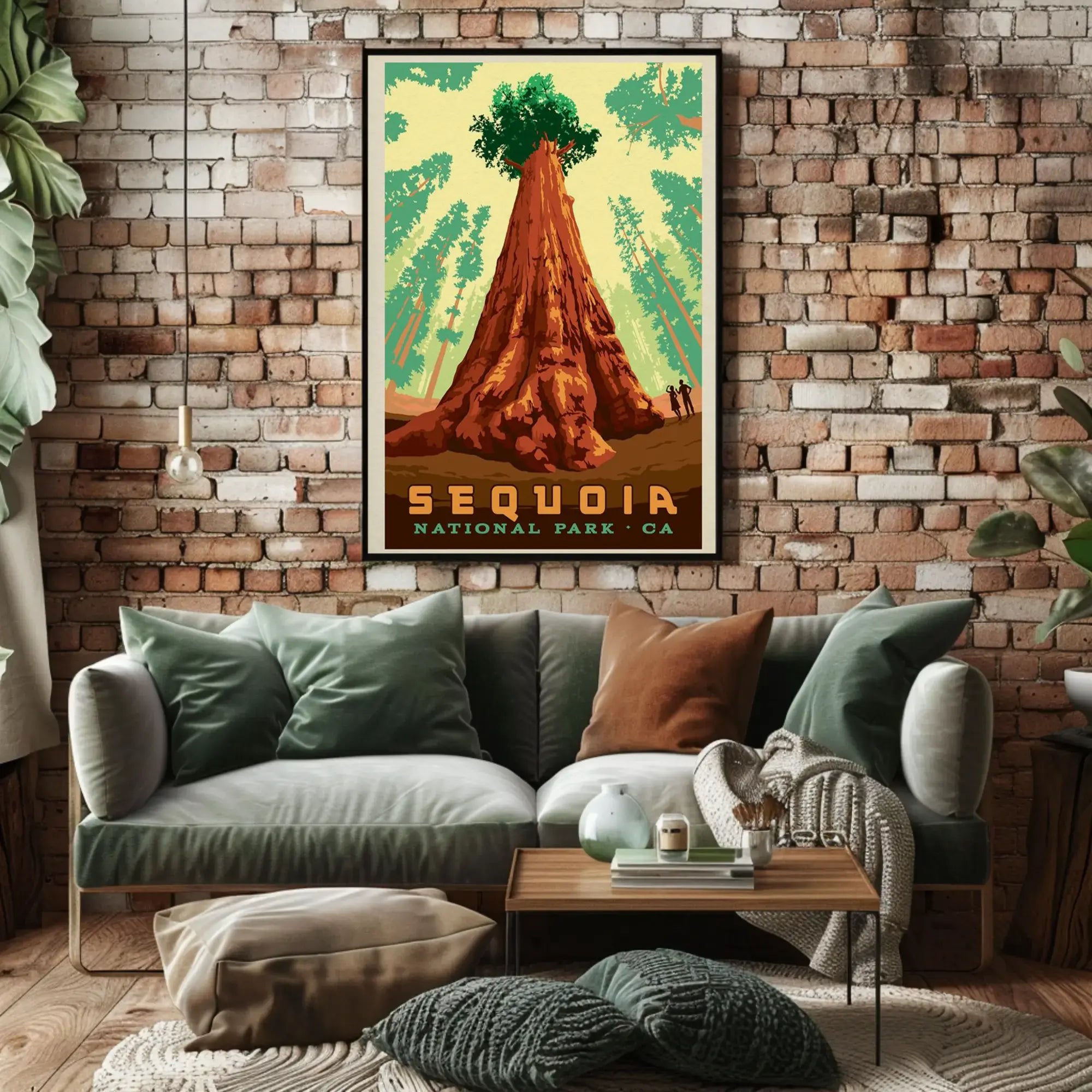 Giant Sequoia Tree Adventure National Park Poster PosterGoat