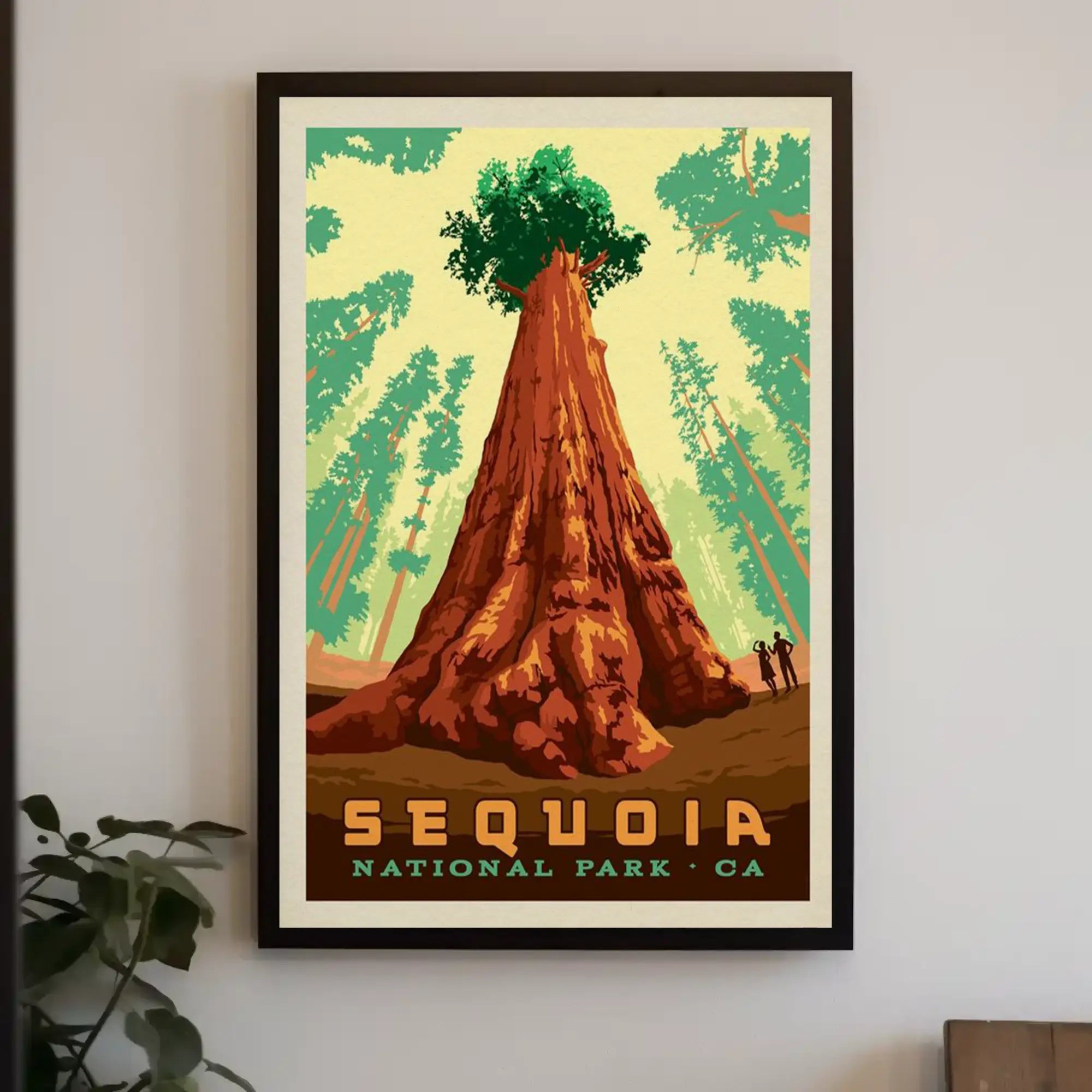 Giant Sequoia Tree Adventure National Park Poster PosterGoat