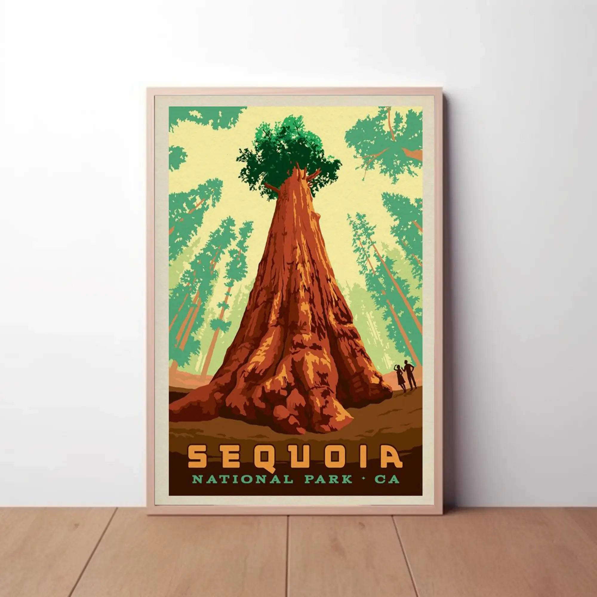 Giant Sequoia Tree Adventure National Park Poster PosterGoat
