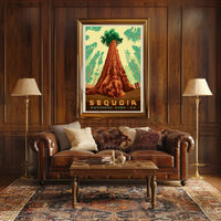 Giant Sequoia Tree Adventure National Park Poster PosterGoat