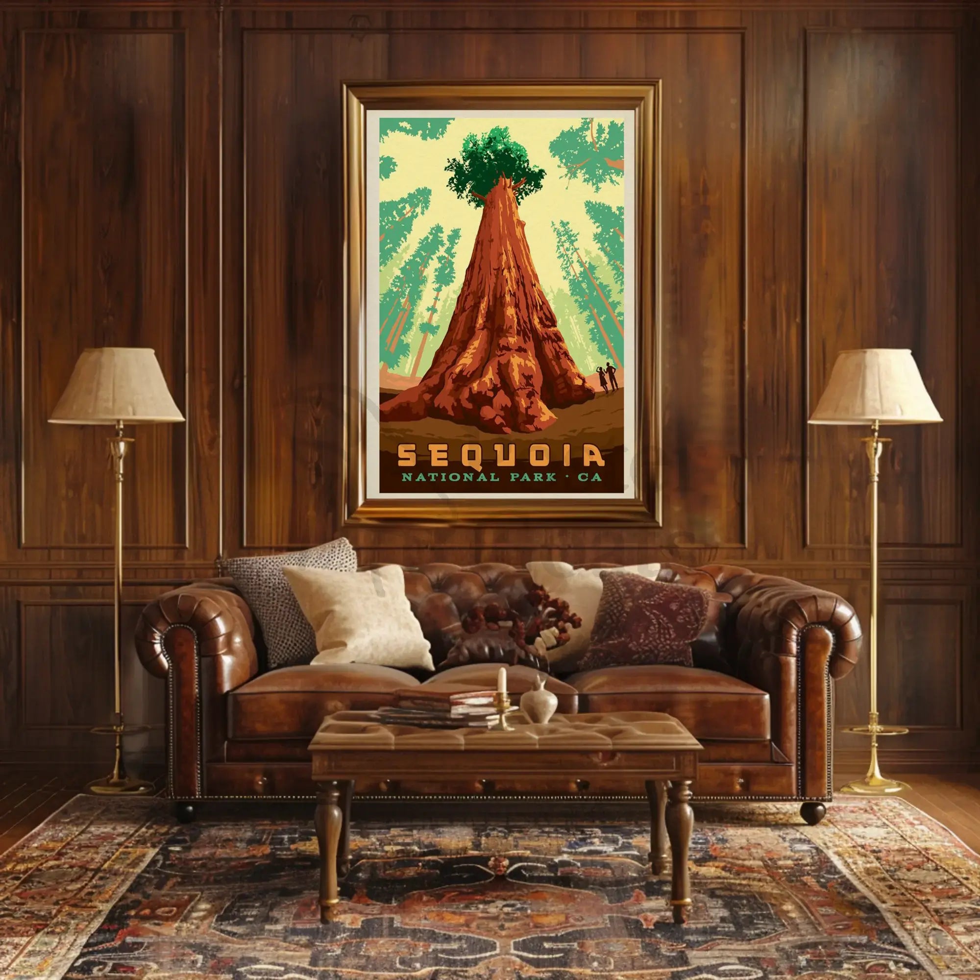 Giant Sequoia Tree Adventure National Park Poster PosterGoat