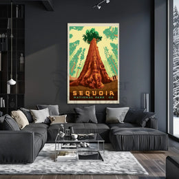 Giant Sequoia Tree Adventure National Park Poster PosterGoat