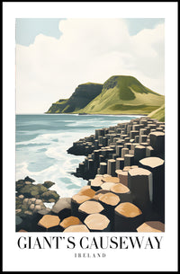 Giant's Causeway Scenic View Travel Poster PosterGoat