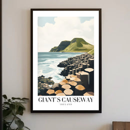 Giant's Causeway Scenic View Travel Poster PosterGoat