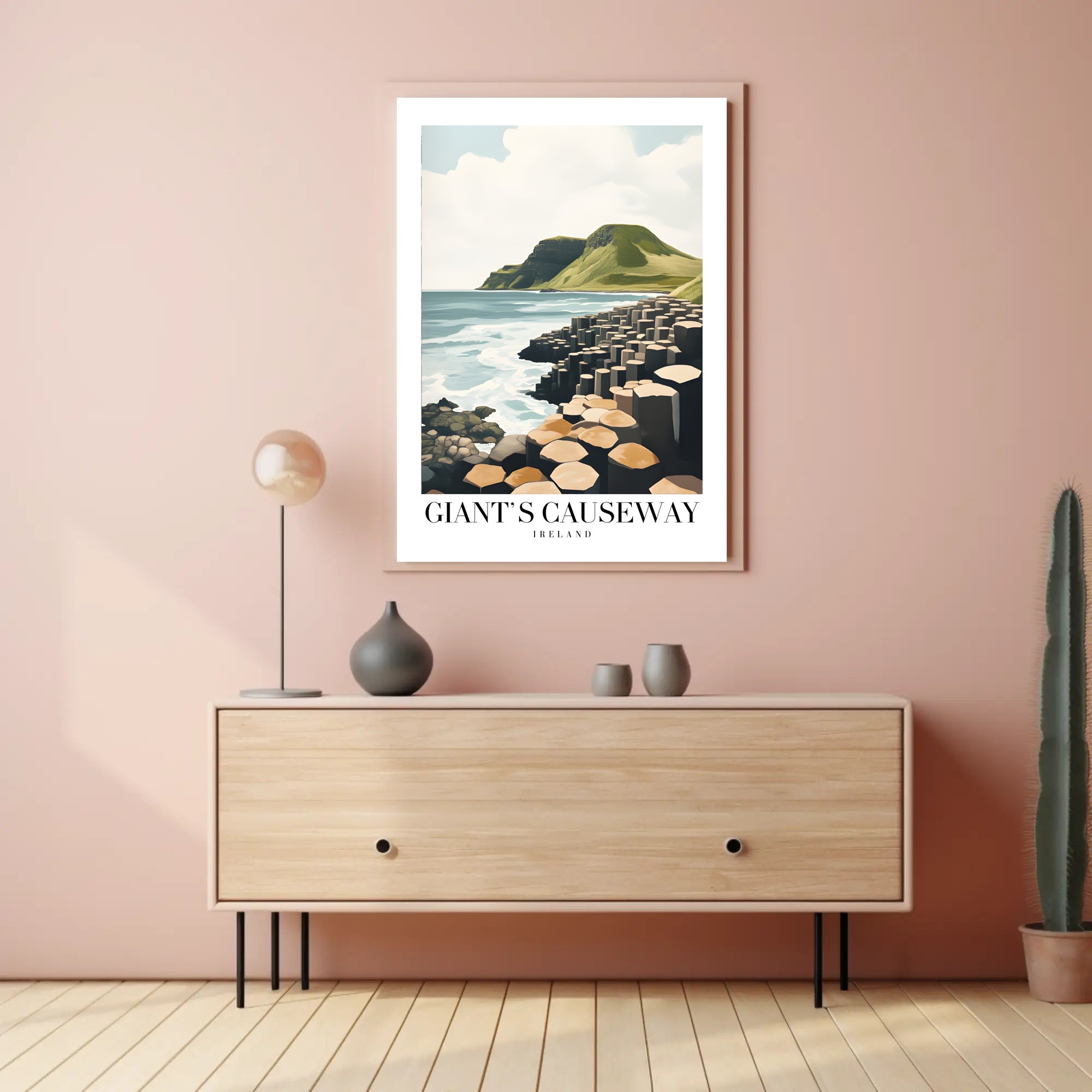 Giant's Causeway Scenic View Travel Poster PosterGoat