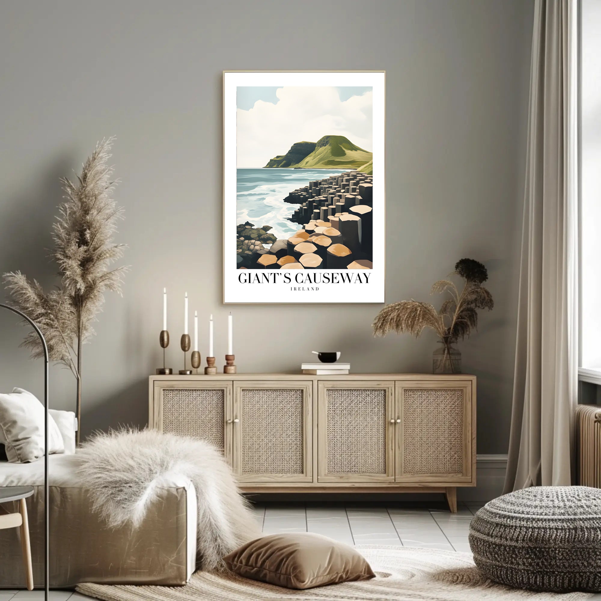 Giant's Causeway Scenic View Travel Poster PosterGoat