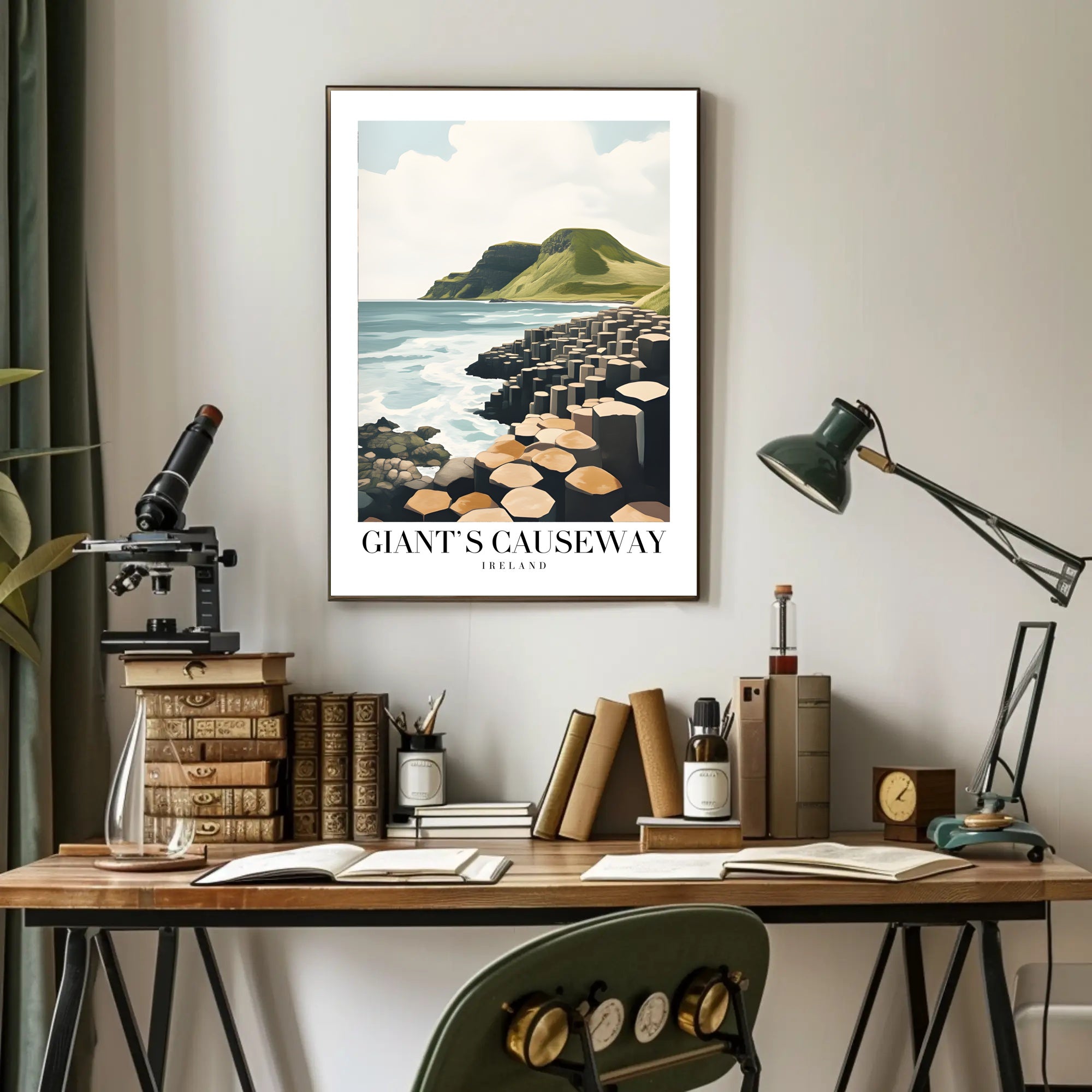 Giant's Causeway Scenic View Travel Poster PosterGoat