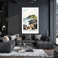 Giant's Causeway Scenic View Travel Poster PosterGoat