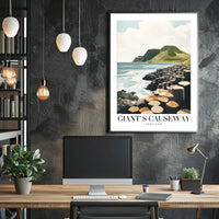 Giant's Causeway Scenic View Travel Poster PosterGoat