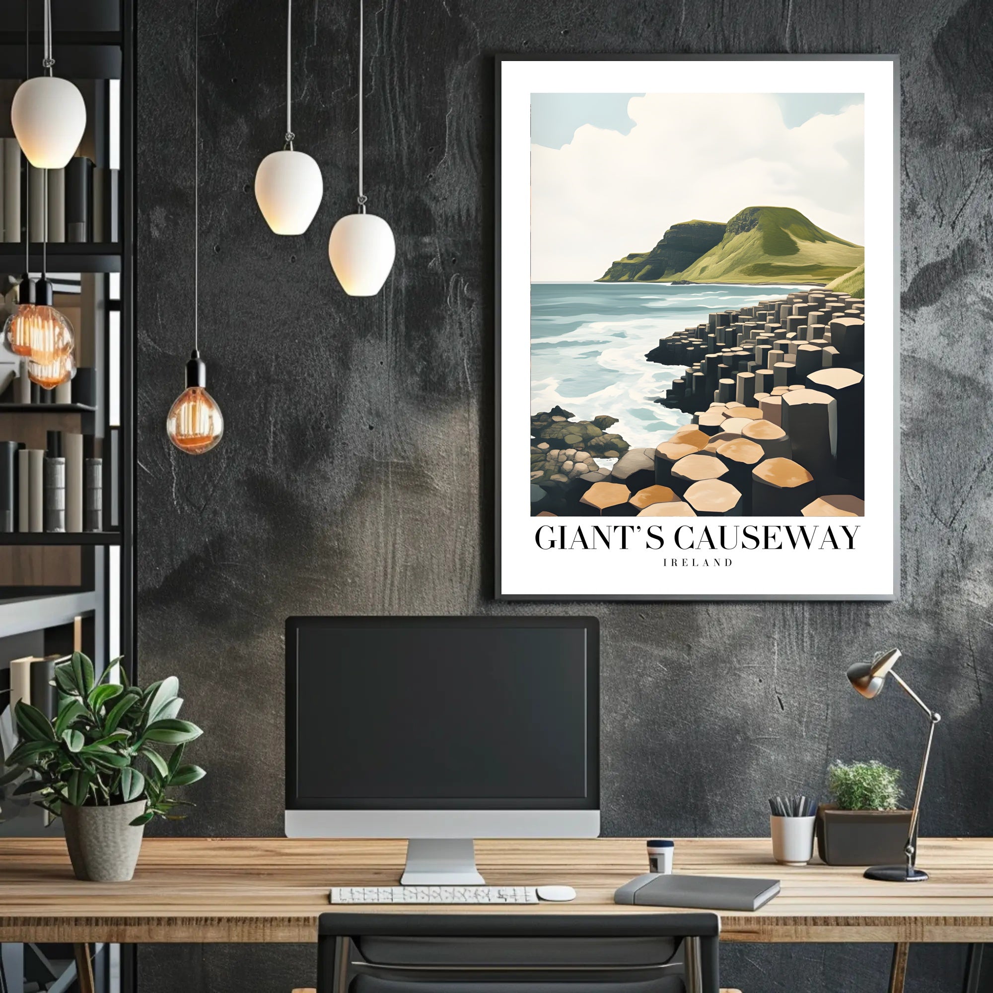 Giant's Causeway Scenic View Travel Poster PosterGoat