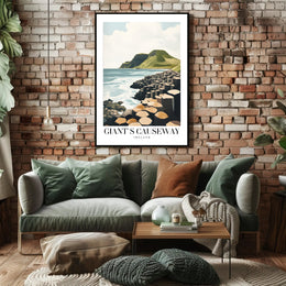 Giant's Causeway Scenic View Travel Poster PosterGoat