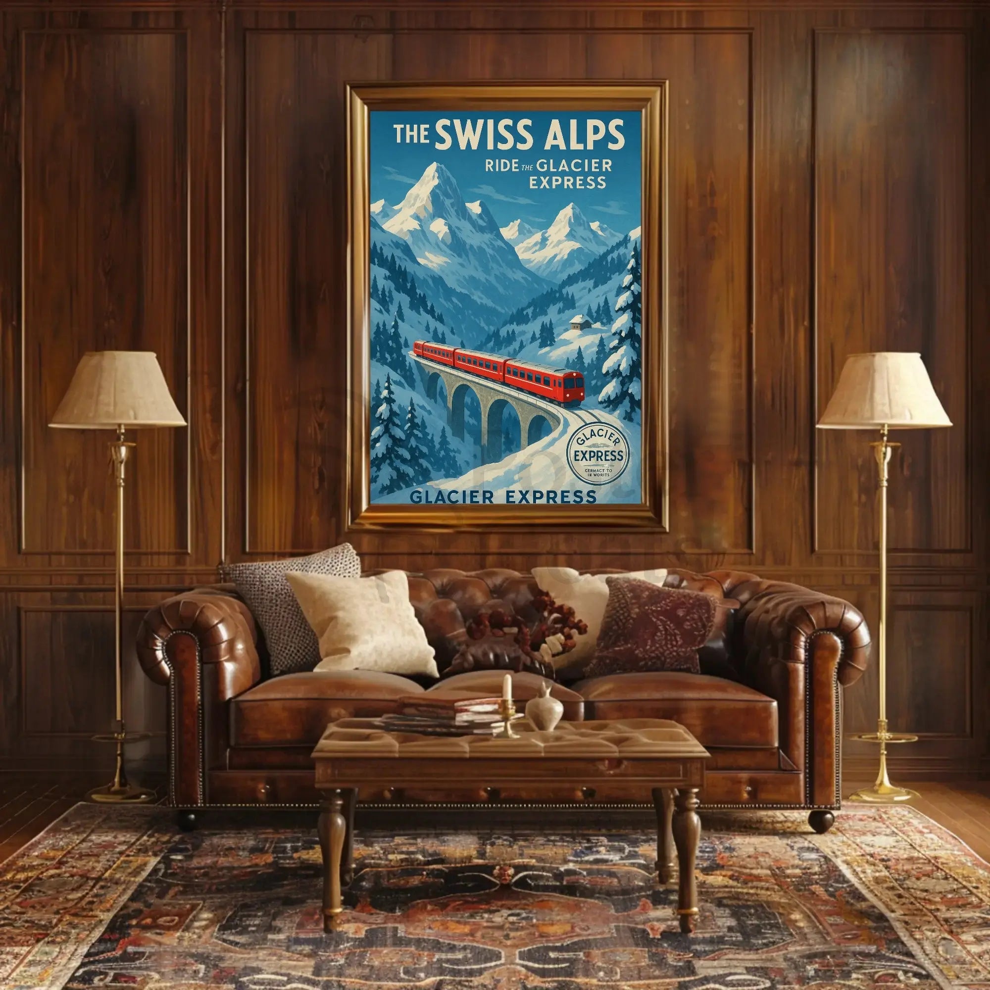 Glacier Express Scenic Swiss Travel Adventure Poster PosterGoat