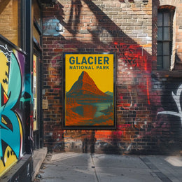 Glacier National Park Adventure Awaits National Park Poster PosterGoat