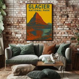 Glacier National Park Adventure Awaits National Park Poster PosterGoat