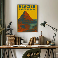 Glacier National Park Adventure Awaits National Park Poster PosterGoat