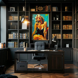 Glamorous Hollywood Icon Pop Culture Artistic Poster PosterGoat