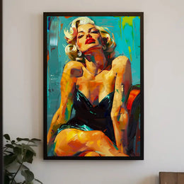 Glamorous Hollywood Icon Pop Culture Artistic Poster PosterGoat